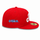 HUSTLE. "H" SCRIPT RED FITTED